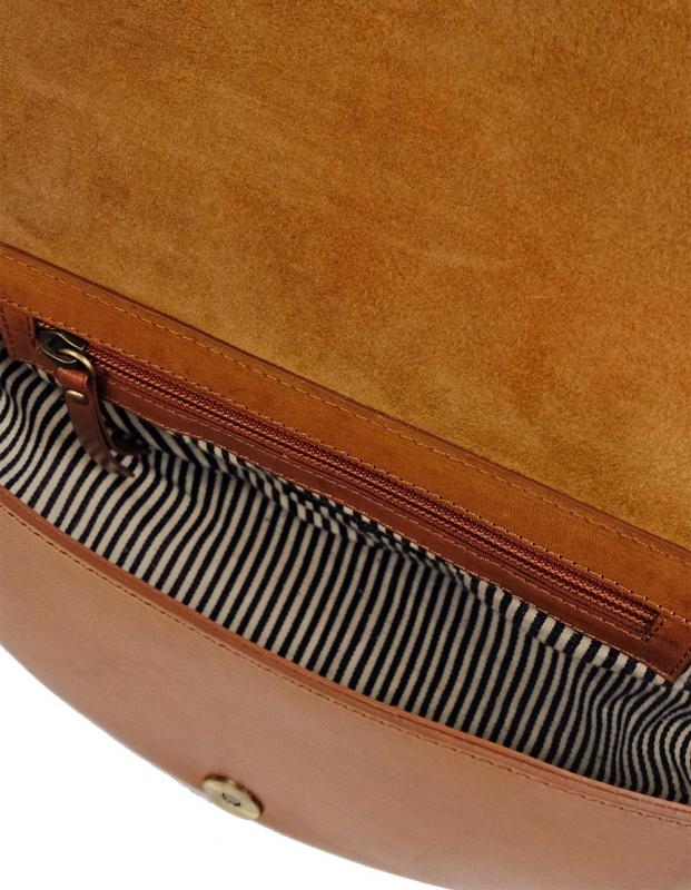 Laura Cognac Classic Leather - kožená kabelka