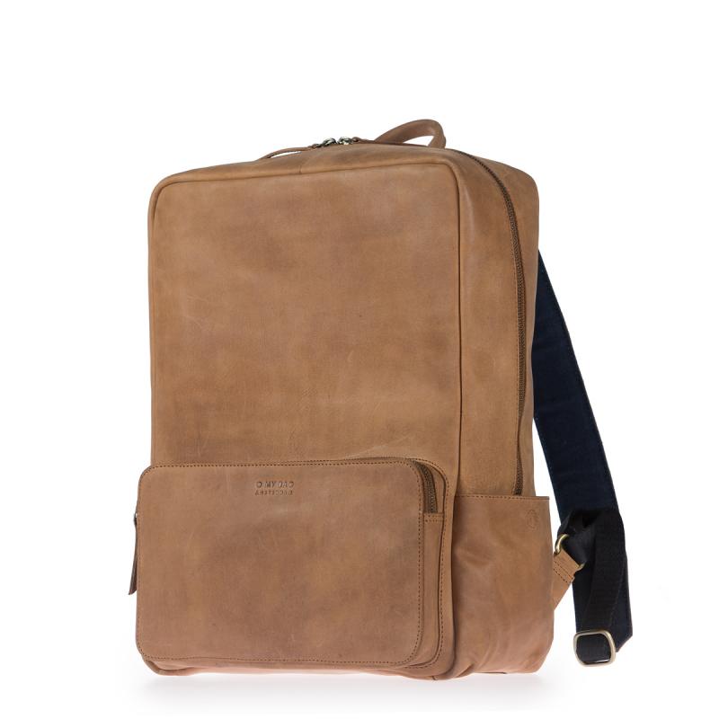 John Backpack Maxi Camel Hunter Leather - kožený batoh
