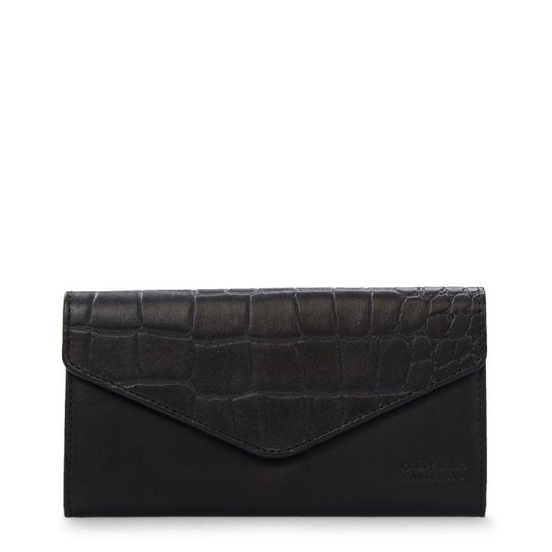 Envelope Pixie Black Classic/Croco Classic Leather - kožená peňaženka
