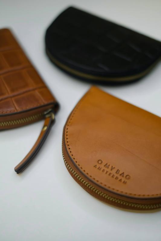 Laura´s Purse Cognac Classic Leather - kožená peňaženka na mince