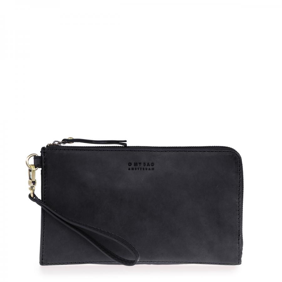 Travel Pouch Black Classic Leather - cestovná peňaženka