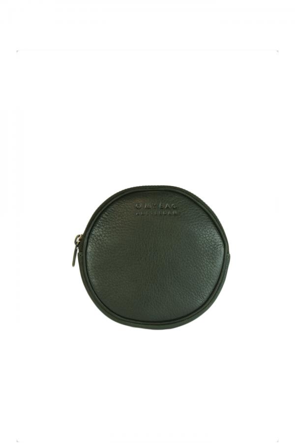 Luna Purse Green Soft Grain Leather - kruhová peňaženka