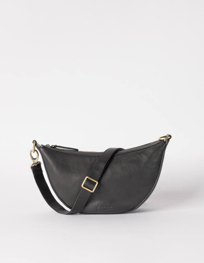 Leo Black Soft Grain Leather - kožená kabelka