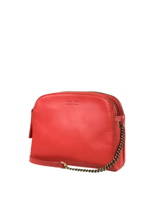 Emily Red Classic Leather - kožená crossbody kabelka
