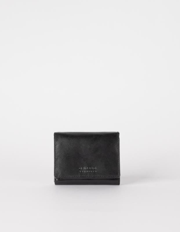 Ollie Wallet Black Classic Leather - kožená peňaženka