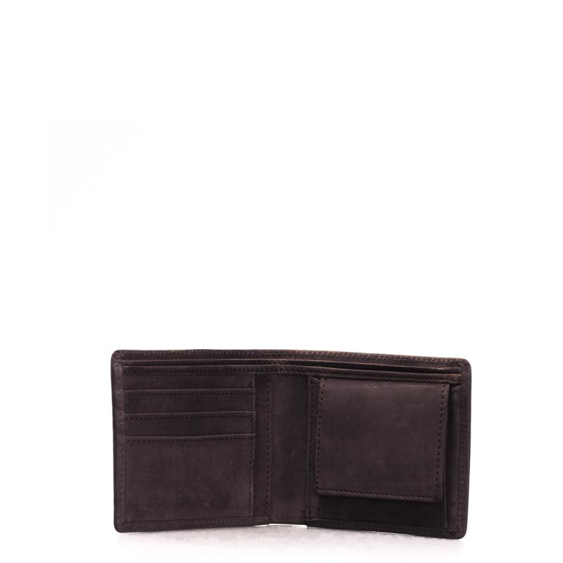 Tobi´s Wallet Dark Brown Hunter Leather - kožená peňaženka