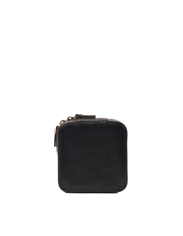 Jewelry Box Black Stromboli Leather - šperkovnica
