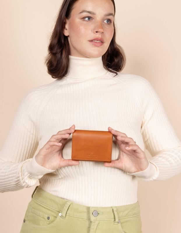Ollie Wallet Cognac Classic Leather - kožená peňaženka