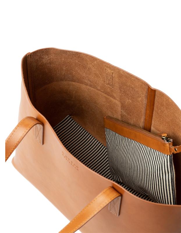 Sam Shopper Cognac Classic Leather - kožená kabelka