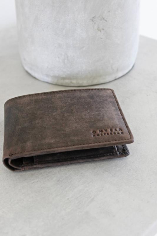 Tobi´s Wallet Dark Brown Hunter Leather - kožená peňaženka