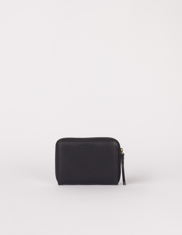 Robbie Wallet Black Soft Grain - kožená peňaženka