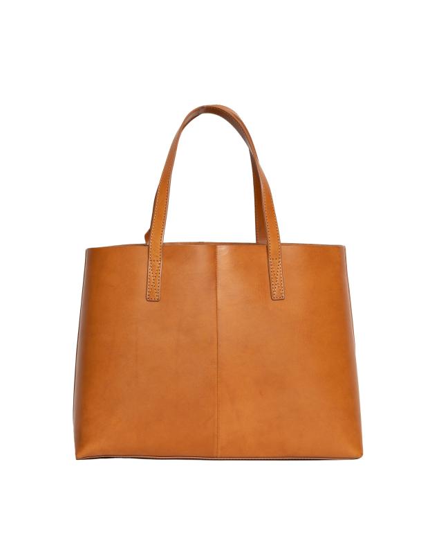Sam Shopper Cognac Classic Leather - kožená kabelka