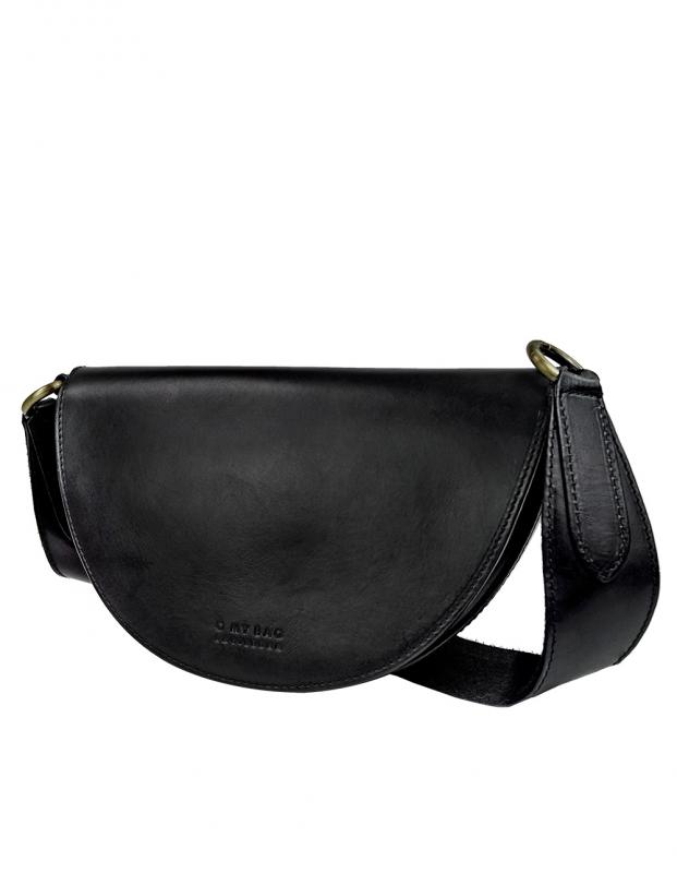 Laura Black Classic Leather - kožená kabelka
