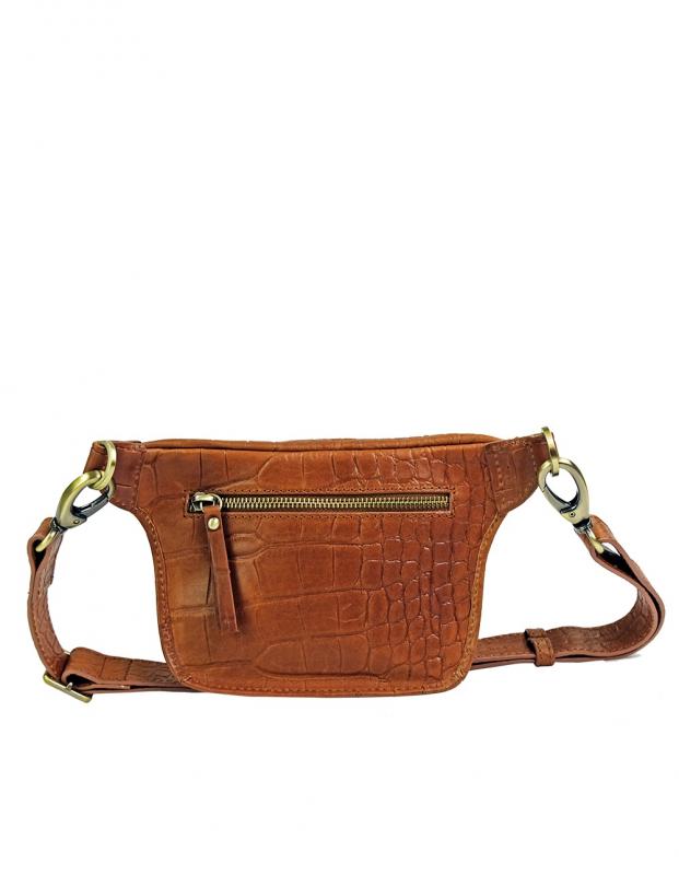 Beck´s Bum Bag Wild Oak Full Croco Classic Leather - kožená ľadvinka