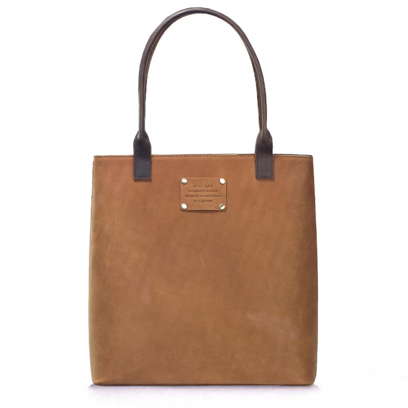 Posh Stacey Midi Camel Hunter Leather - tote kabelka