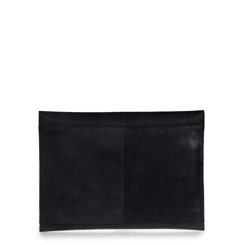 Envelope Laptop Sleeve 13" Black Classic Leather - kožený obal na notebook