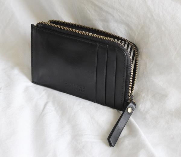 Lola Coin Purse Black Classic Leather - kožená peňaženka na mince