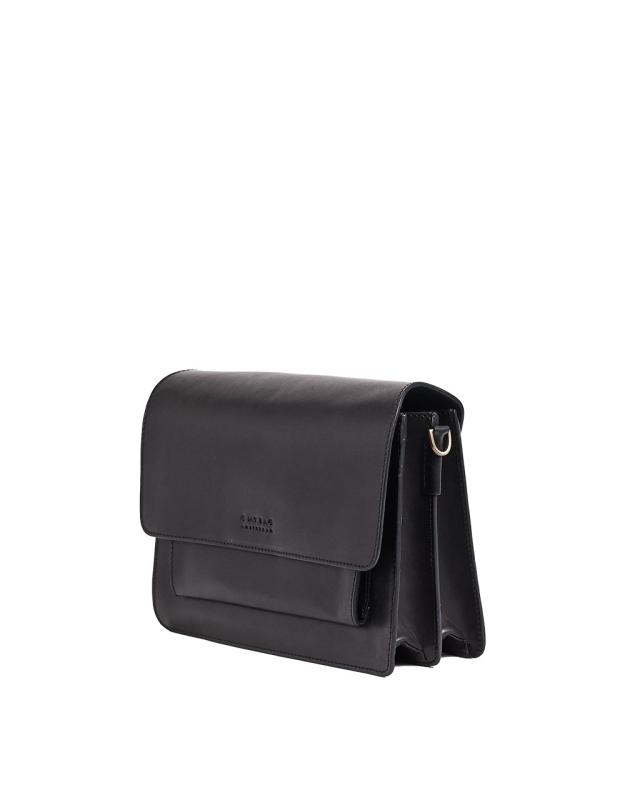 Harper Black Classic Leather - kožená kabelka