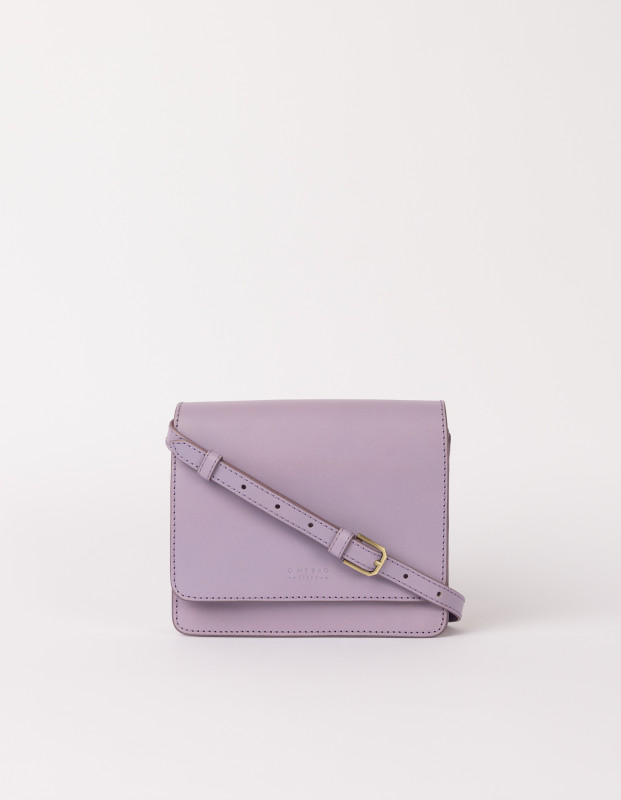 Audrey Mini Lavender Classic Leather - kožená kabelka 7