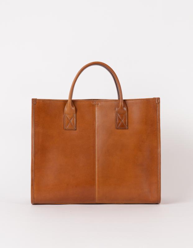 Jackie Cognac Classic Leather - kožená kabelka