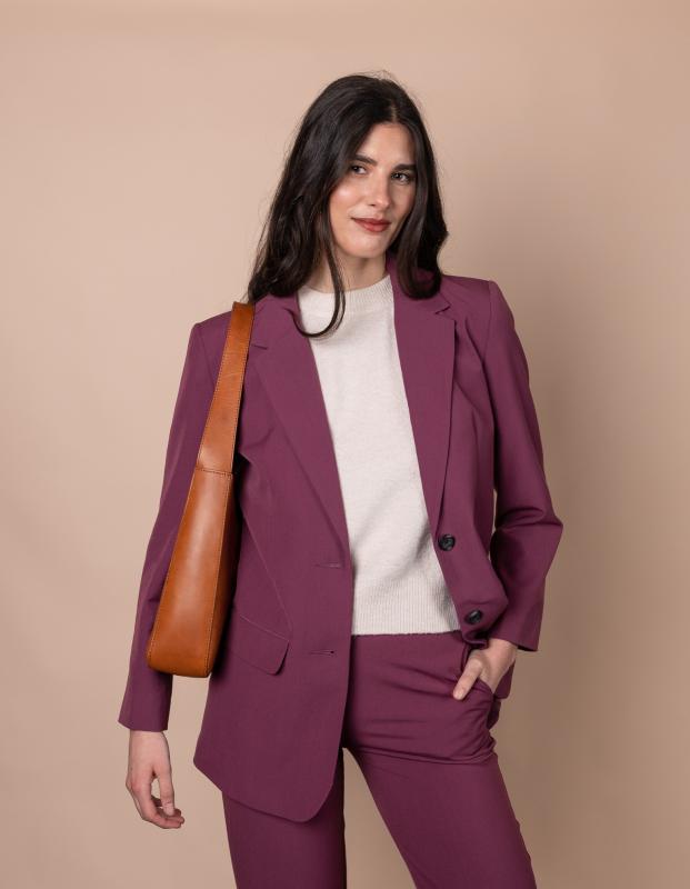 Vicky - Cognac Classic Leather - kožená kabelka