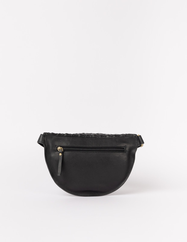 Ray BumBag Black Woven - kožená ľadvinka v čiernej farbe 3