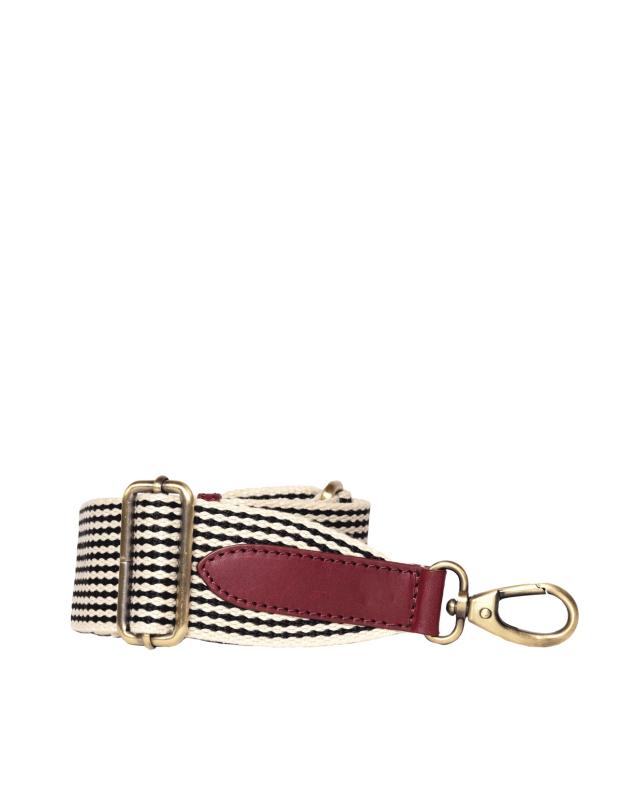 Extra popruh Checkered strap - ruby