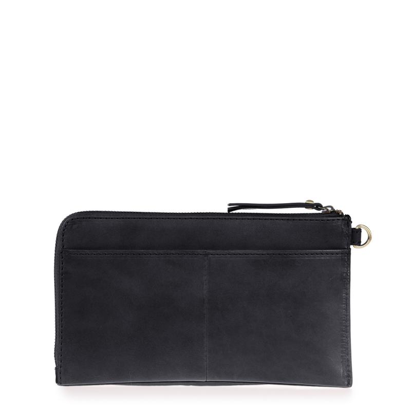 Travel Pouch Black Classic Leather - cestovná peňaženka