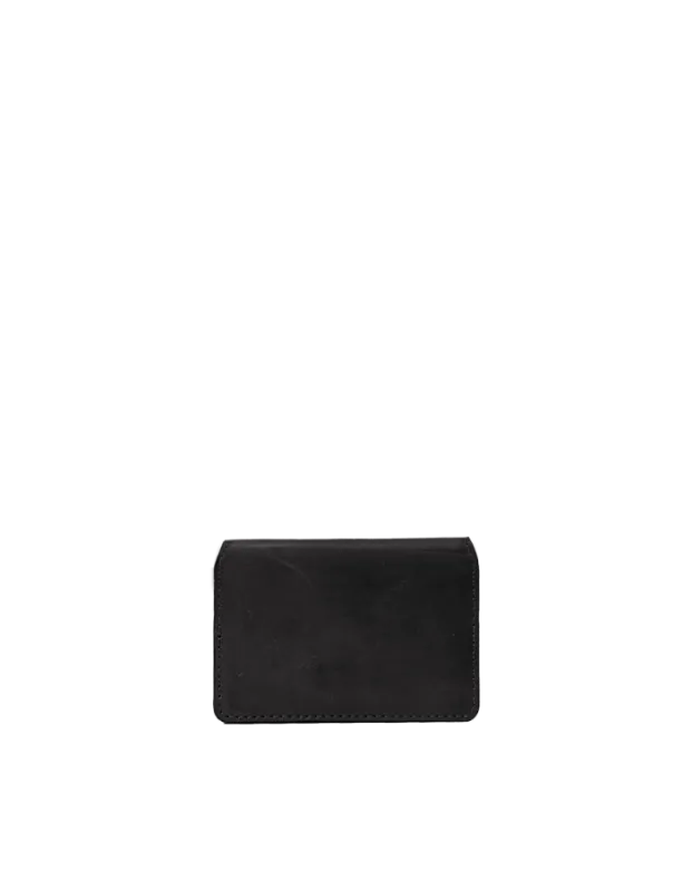 Cassie Cardcase Black Classic Leather - kožený cardholder