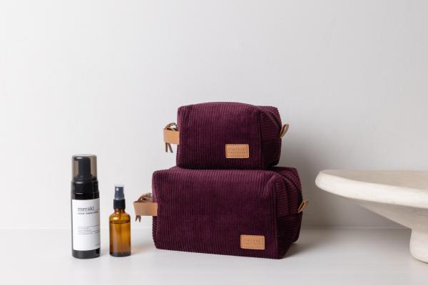 Ted Travel Case Small - Burgundy - cestovná kozmetická taška