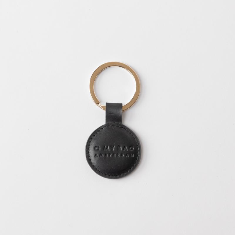 Keyring Black Classic Leather - kožená kľúčenka