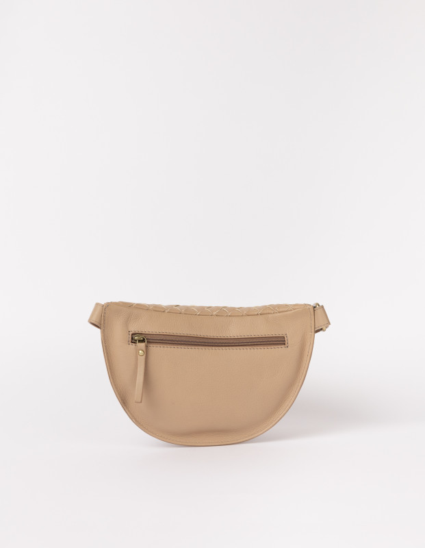 Ray Bumbag Sand Woven – kožená ľadvinka v pieskovej farbe 4
