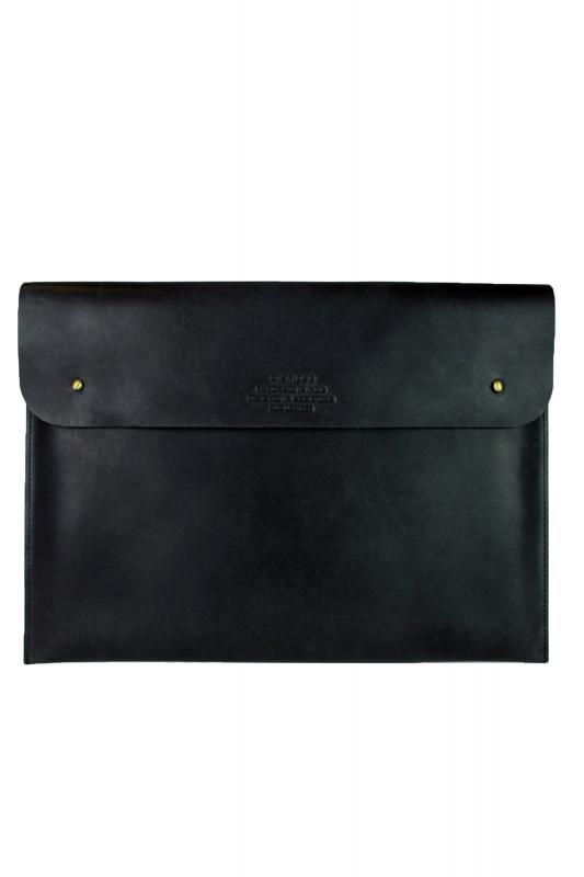 Laptop Sleeve 15´´ Black Classic Leather - kožený obal na notebook
