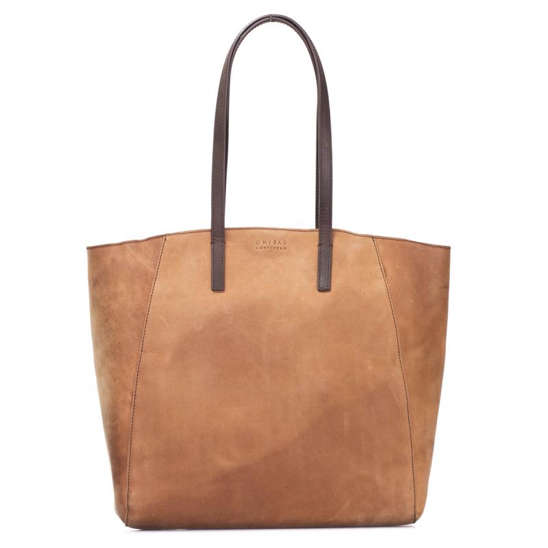 Jazzy Jess Camel Hunter Leather - kožená shopper kabelka