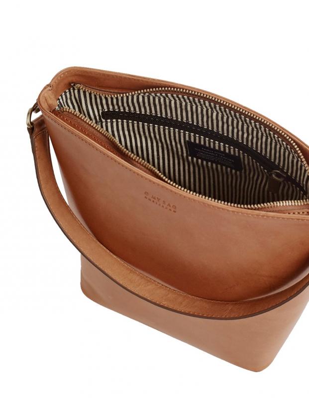 Bobbi Bucket Bag Maxi Cognac Classic Leather - kožená kabelka