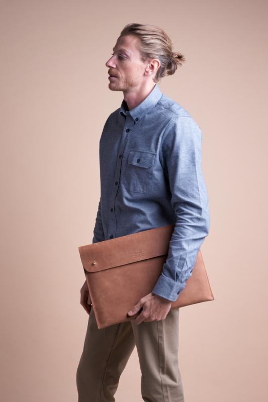 Laptop Sleeve 15´´ Camel Hunter Leather - kožený obal na notebook