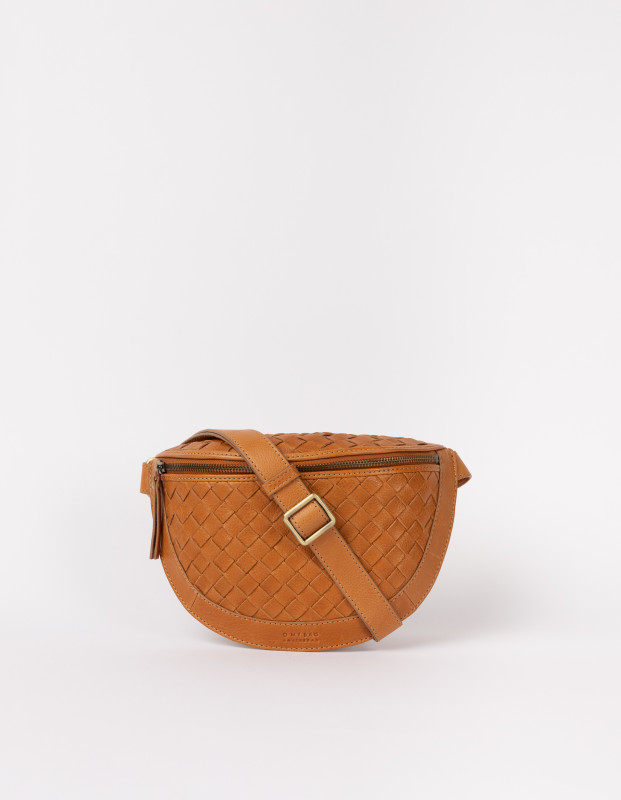 Ray Bumbag Wild Oak Woven – kožená ľadvinka v pieskovej farbe