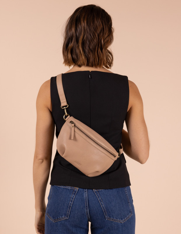 Milo Sand Soft Grain Leather - kožená ľadvinka 2