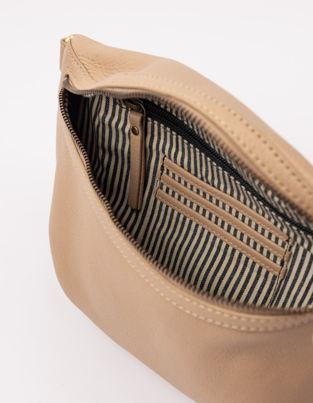 Milo Sand Soft Grain Leather - kožená ľadvinka 4