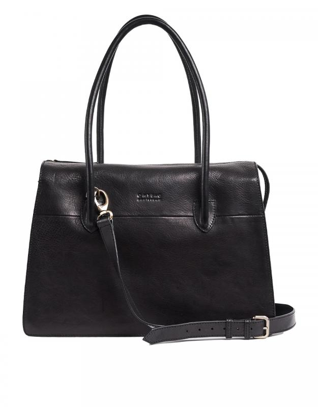 Kate Black Stromboli Leather - kožená kabelka