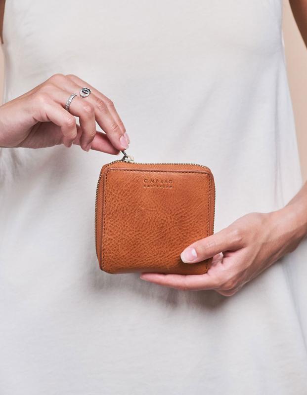 Sonny Square Wallet Cognac Stromboli Leather - kožená peňaženka