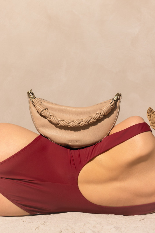 Leo Sand Soft Grain Leather - kožená kabelka 3