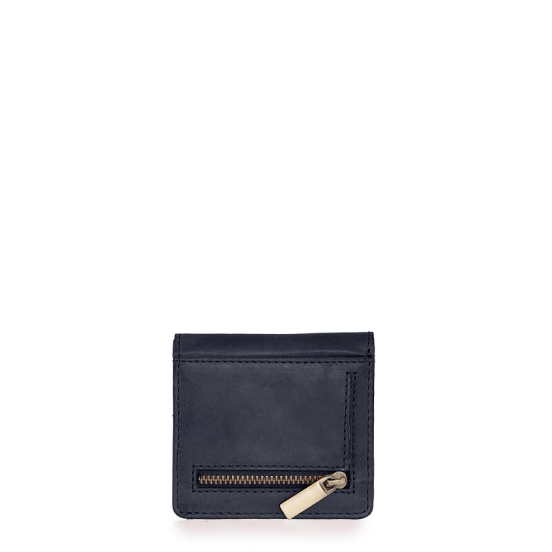 Alex Fold-Over Wallet Navy Classic Leather - kožená peňaženka