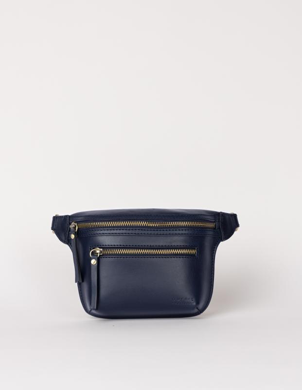 Beck´s Bum Bag Midnight Blue Classic Leather - kožená ľadvinka 4