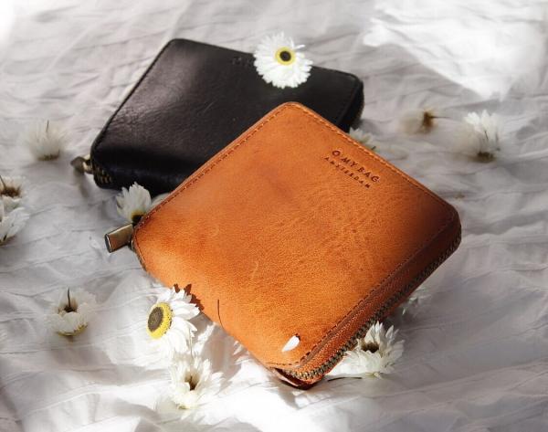 Sonny Square Wallet Black Stromboli Leather - kožená peňaženka