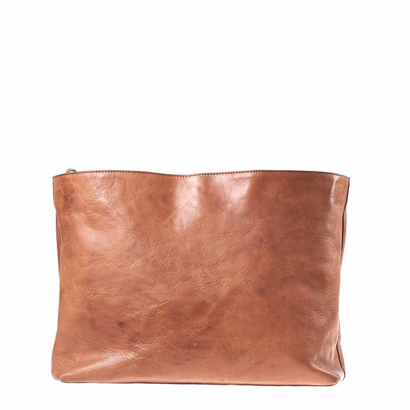 Olivia Cognac Stromboli Leather - kožená kabelka