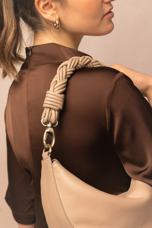 Leo Sand Soft Grain Leather - kožená kabelka 1