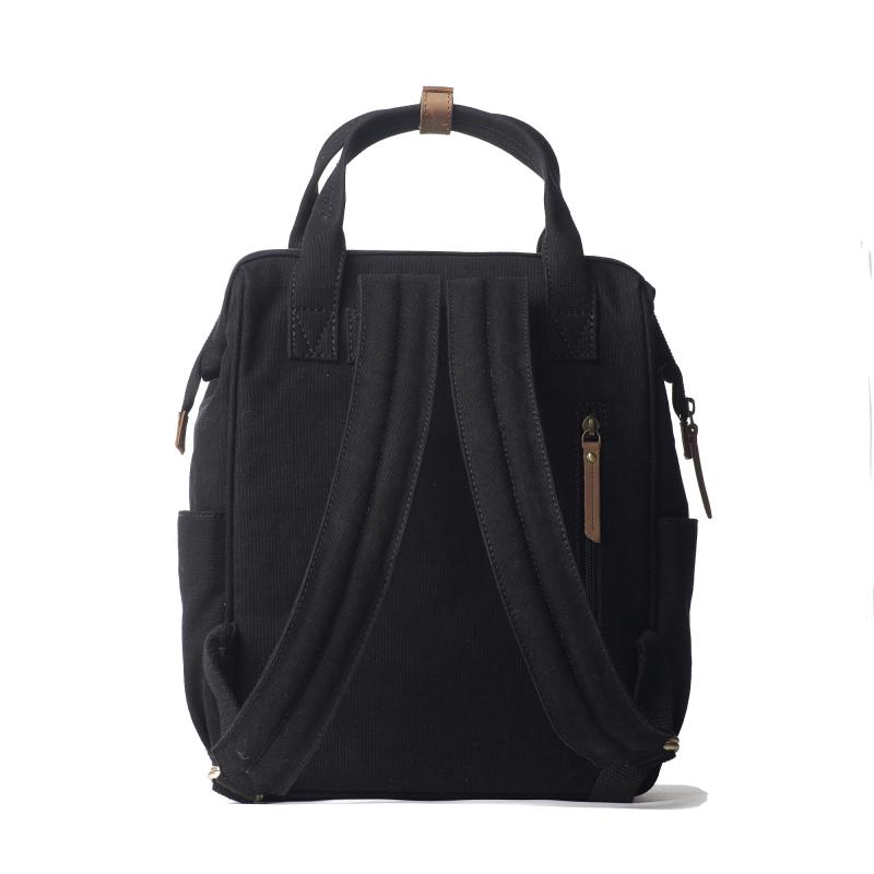 Batoh Billie´s Backpack Black & Camel Canvas
