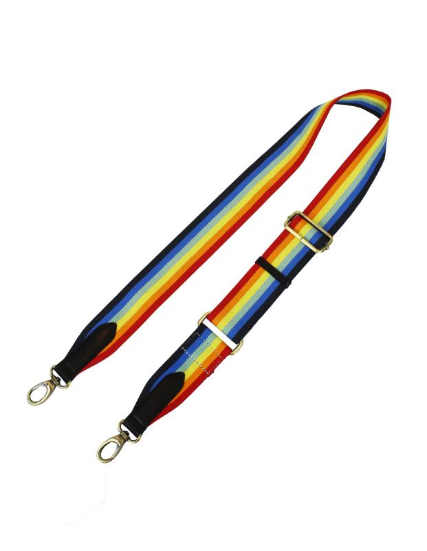 Rainbow Webbing Strap - Black