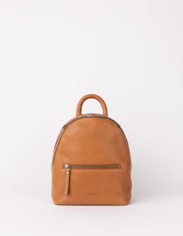 Ivy Mini Backpack Wild Oak Soft Grain Leather - kožený batoh